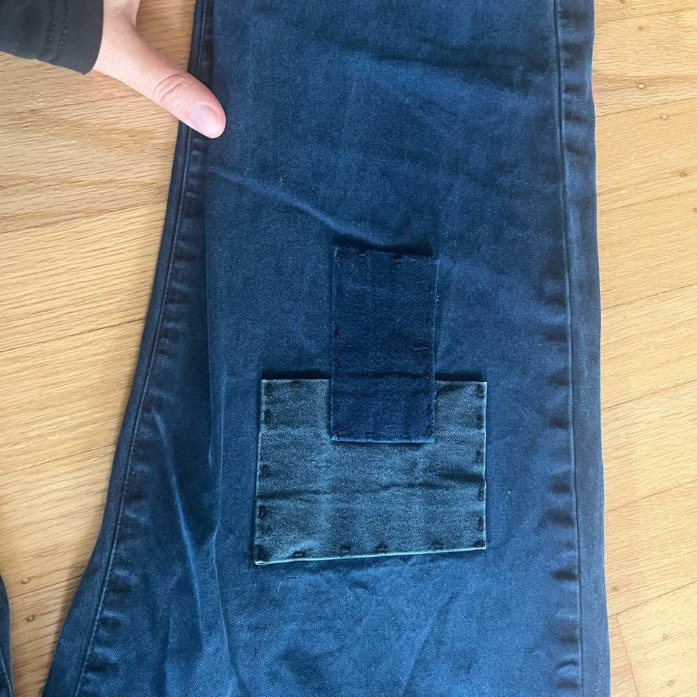 Older Brother Indigo Patchwork Pants - image 4